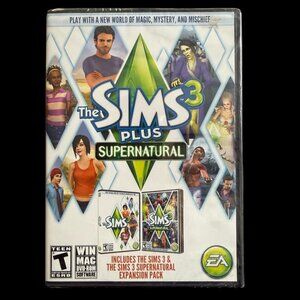 The Sims 3 Plus Supernatural PC Game New